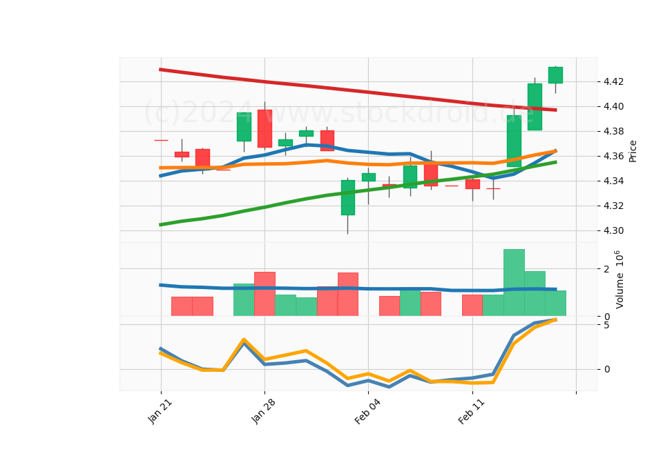 20 Day LOG Candle Stick Diagram
