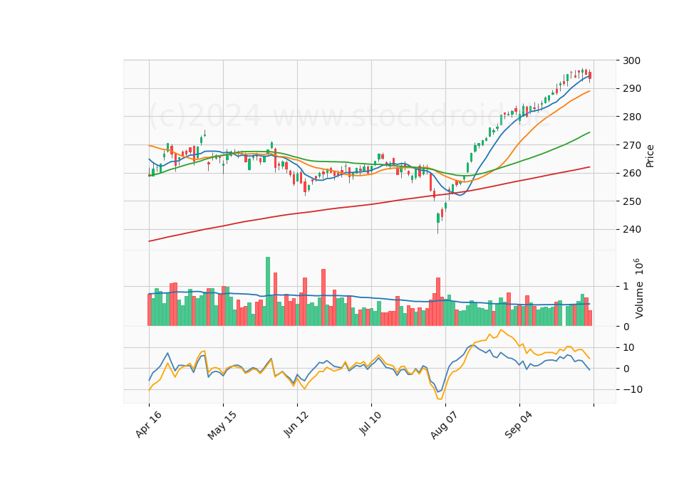 6 Month Candle Stick Diagram