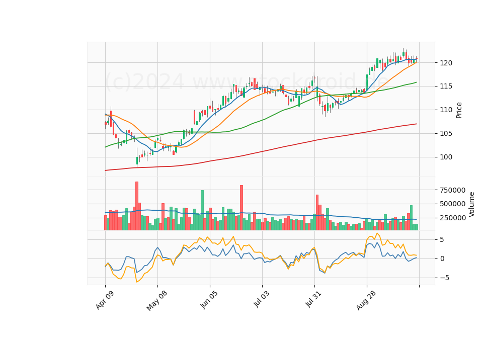 6 Month Candle Stick Diagram